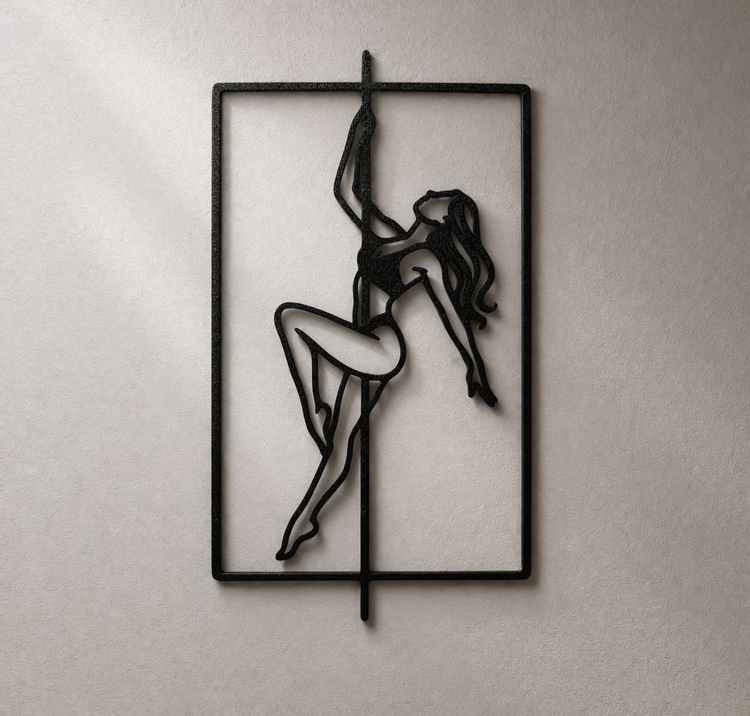 Ażurowa dekoracja Pole dance wydrukowana w technologii FDM